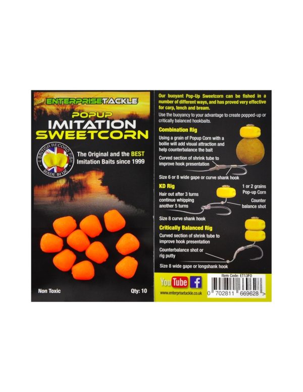 Enterprise Tackle Pop-up Sweetcorn Orange - Image 2