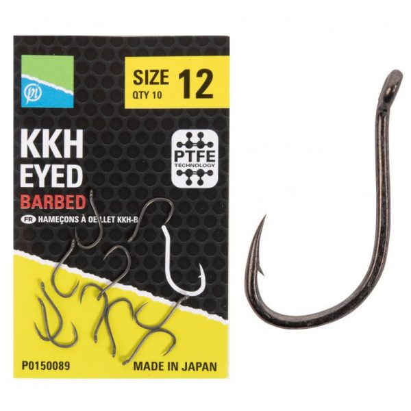 Preston Method Udice KKH Eyed Barbed Hooks