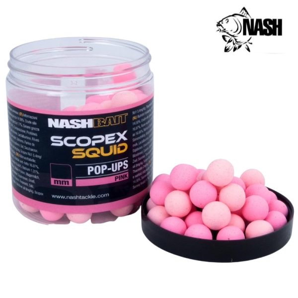 NASH Scopex Squid Pop Ups Pink 12mm