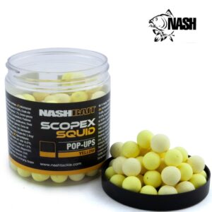 NASH Scopex Squid Pop Ups Yellow 12mm