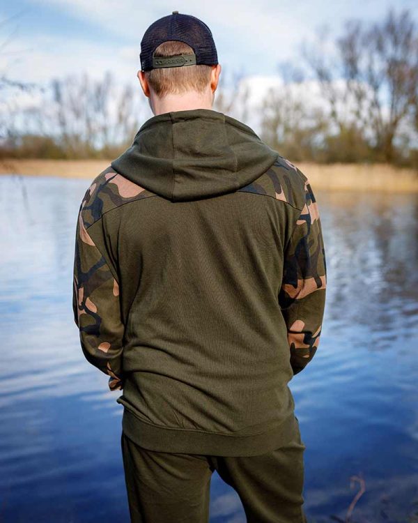 Fox Duks LW Khaki / Camo Split Zip Hoody - Image 7