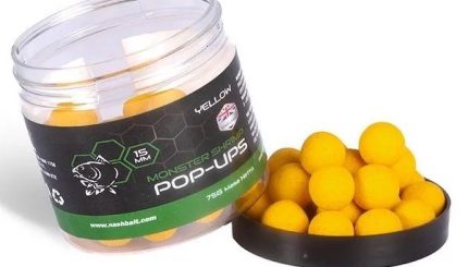 Nash Monster Shrimp Pop Ups 12mm: Yellow