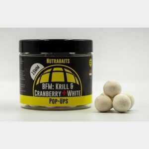 Nutrabaits PopUp Krill&Cranberry whites 12mm