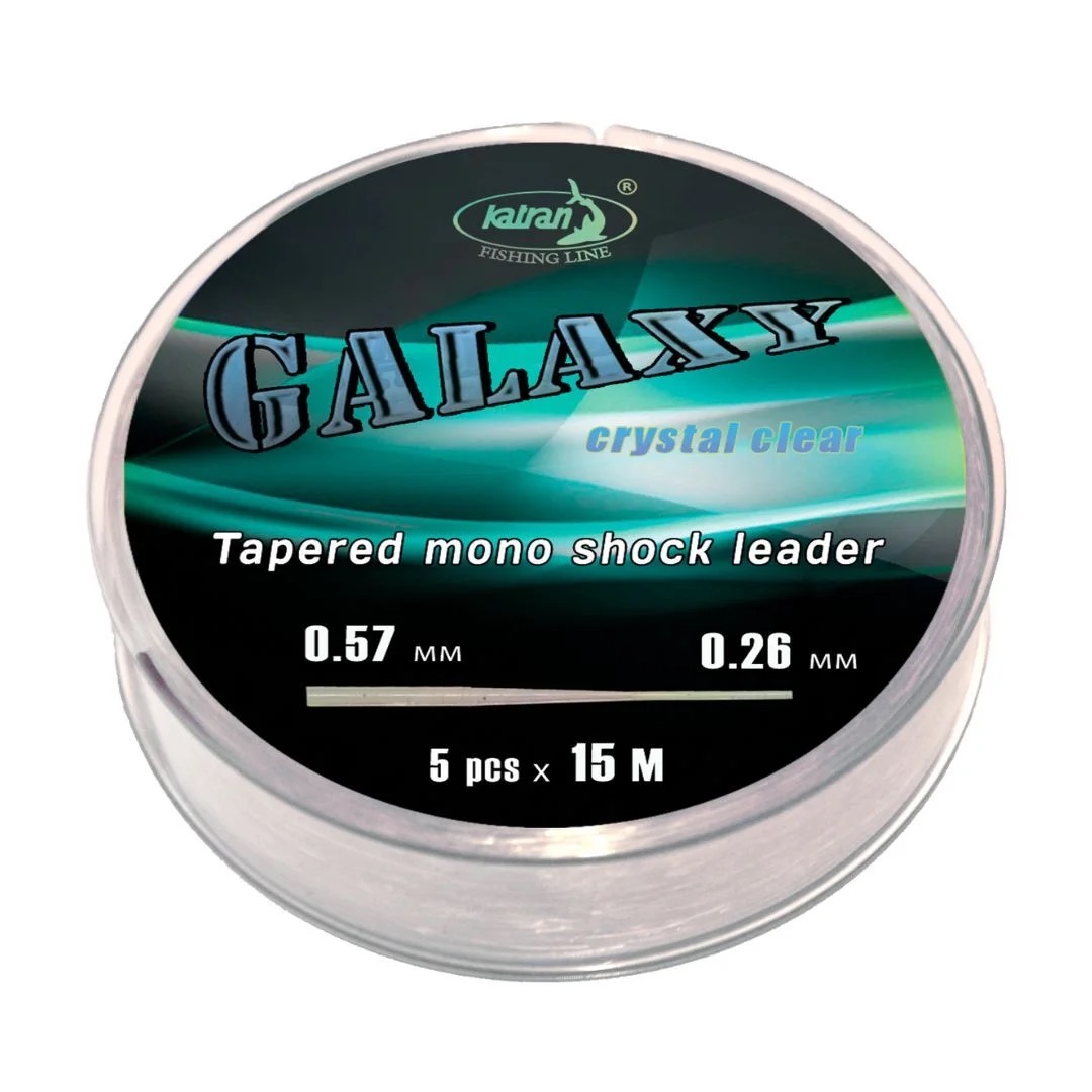 Katran Tapered mono shock leader Galaxy - konusni najlon