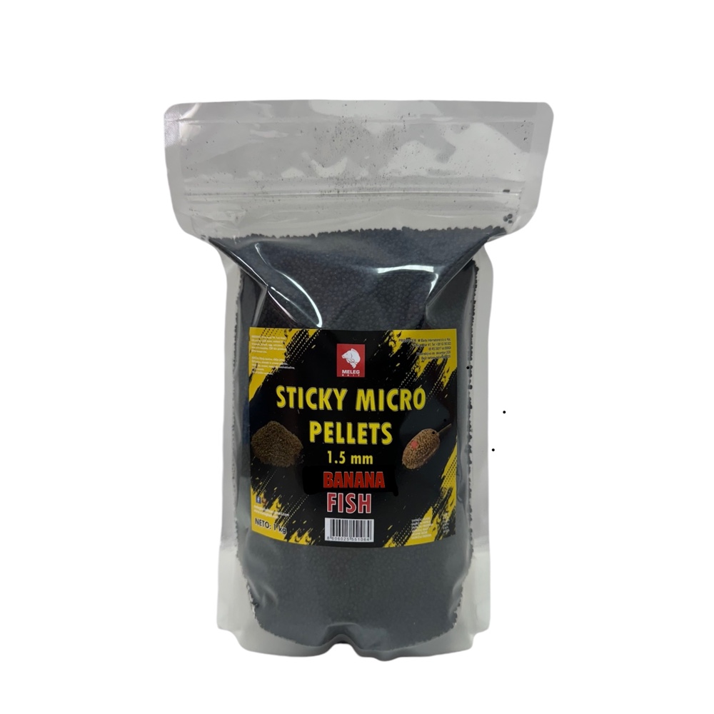 Meleg Baits Sticky Micro Pellets - Banana Fish