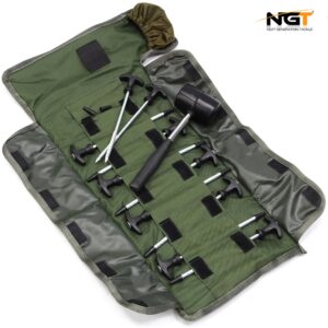 NGT Bivvy Peg Set - gumeni čekić i kočići